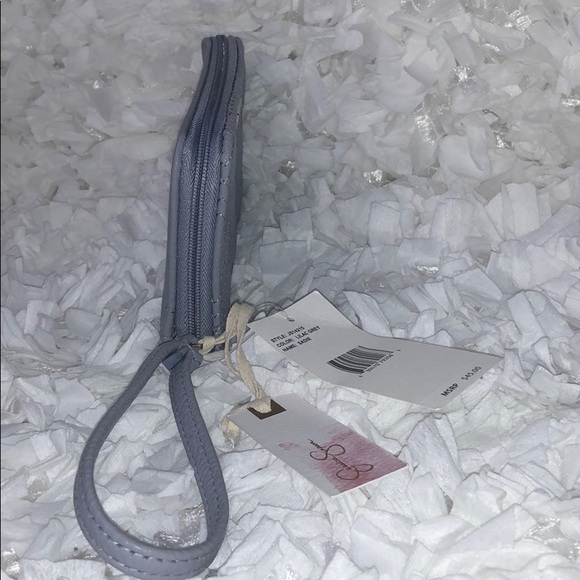 Jessica Simpson Sadie Wristlet Lilac Grey NWT - Picture 2 of 5